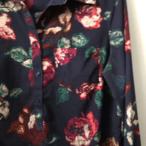 Long sleeve floral Merona blouse - Picture 3 of 4